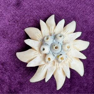 Vintage Pre War Ivory Brooch Edelweiss